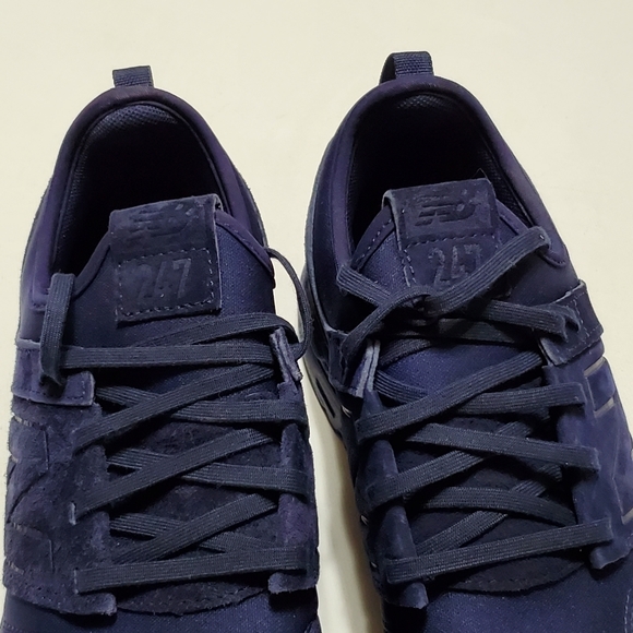 New Balance247  Navy Blue Suede Shoes Size 8.5 - Picture 10 of 15